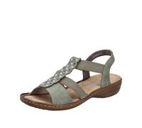 Rieker 60883-52 Sage green Womens Comfortable Sandals in a Plain Man-made in Size 38