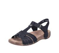 Rieker Women's 61461 Ankle Strap Sandals, Black, 5 UK