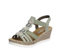 Rieker Women's 619b2 Sandal, Green, 6.5 UK