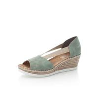 Rieker 619X1-52 Mint green Womens Wedge Sandals in a Plain Man-made in Size 41