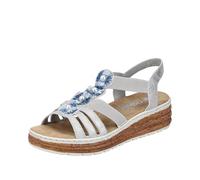 Rieker Women's 62771 Wedge Sandals, Grey 40, 4 UK
