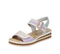 Rieker Women's 62900 Wedge Sandals, multicoloured, 7.5 UK