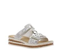 Rieker Women's 62936 sandals, Platinum 90 Silver, 8 UK