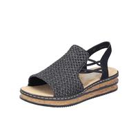 Rieker Women's 62941 Sandal, Schwarz, 4 UK