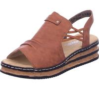 Rieker Women's 62962 Wedge Sandals, Brown, 36 EU
