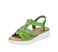 Rieker Women's 63251 Wedge Sandals, Green, 7.5 UK