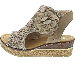 Rieker Women's 63791 Sandals, Beige, 43 EU