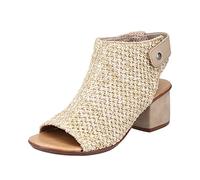 Rieker women's 64670 Sandal, Beige, 8 UK
