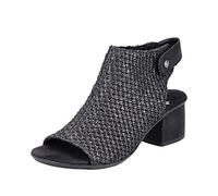 Rieker women's 64670 Sandal, Black, 8 UK
