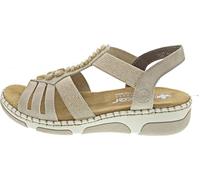 Rieker 66201 Slingback Sandals in Light Brown - UK 6.5 - Light Brown