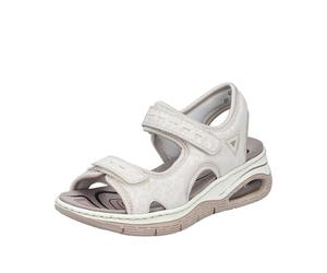 Rieker Women's 67666 Trekking Sandals, Beige, 3.5 UK