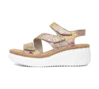 Rieker Antistress Womens Multi Wedge Sandal - Size 6.5 - Multicolour