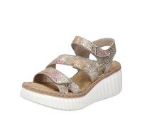 Rieker Antistress Womens Multi Wedge Sandal - Size 7.5 - Multicolour