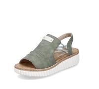 Rieker Women's 69262 Sandals, Green, 42 EU, Green, 8 UK