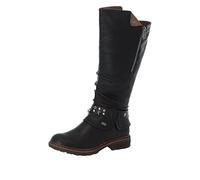 Rieker Women's 94789 Knee High Boot, Black, 6.5 UK