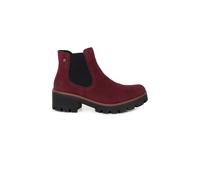 Rieker Women's 'Acorn II' Chunky Chelsea Boots in Maroon | Size: 8 Rieker Maroon 8