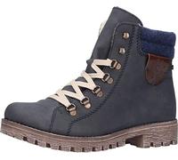 Rieker Women's Ankle Boots 785F8-14 Blue - Anti-Stress, Lambswool Lining, Sof...