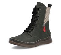 Rieker Women's Ankle Boots with Decorative Zip with Contrast Pattern 53601, Green, 40 EU Schmal
