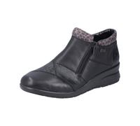 Rieker Womens Black Ankle Boots Warm Lined Double Zip Ladies L4881-01