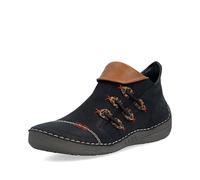 Rieker 72581-00 Black tan Womens Ankle Boots