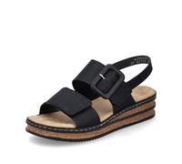 Rieker Women's Black Wedge Sandal | 62950-00 00 36 36