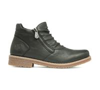 Rieker Womens Boots Dark Green Ankle Zip Up Faux Fur Lined Antistress SIZE