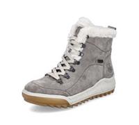 Rieker Women's Boots Lace-Up Ankle Boots Tex Leather Gray Y4713