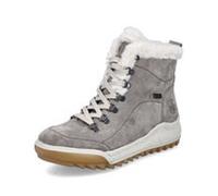 Rieker Women's Boots Lace-Up Ankle Boots Tex Leather Gray Y4713