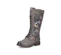 Rieker 94731-90 Grey Floral Womens knee-high boots