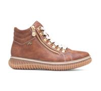 Rieker Womens Boots Tan Ladies Ankle Lace Up Zip Warm Lining Antistress SIZE