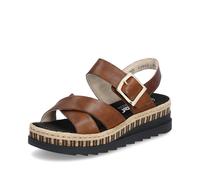 Rieker Women's Brown Wedge Sandal | V7951-24 24 42 42
