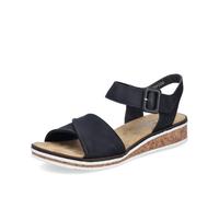Rieker Women's Classic Sandals V3691, Women's Sandals, Black 00, 7.5 UK