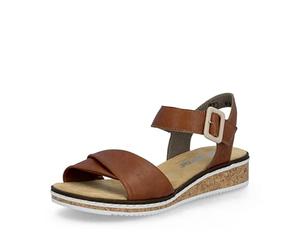 Rieker Women's Classic Sandals V3691, Women's Sandals, Brown 22, 5 UK