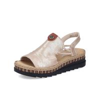 Rieker Women's Classic Sandals V7972, Women's Sandals, Beige 60, 7.5 UK Schmal