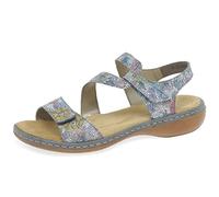 Rieker Women's Damen 659c7 Sandalen Sandal (Blue Multi, UK Footwear Size System, Adult, Women, Numeric, Medium, 8)