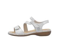 Rieker 659C7-93 Silver Glitz Womens Comfortable Sandals in a Plain Leather in Size 36