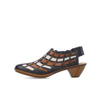 Rieker Women's Damen Halbschuhe 46778 Low Shoes (Navy, UK Footwear Size System, Adult, Women, Numeric, Medium, 8)