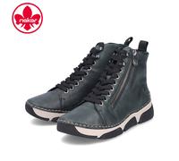 Rieker Womens Dark Green Ankle Boots Warm Velvet Fur Lined Ladies Shoes 45920