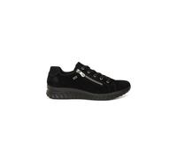 Rieker Etta Womens Waterproof Shoes 7.5 UK Black Suede
