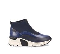 Rieker Womens Fashion Wedge Ankle Boot - Blue