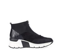 Rieker Womens Fashion Wedge Trainers - Black