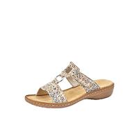 Rieker Women's Frühjahr/Sommer 608A0 Mules, Multicolour (Pebble-Multi 93), 6.5 UK