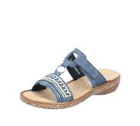Rieker Women's Frühjahr/Sommer 628m6 Mules, Blue, 6.5 UK