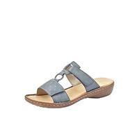 Rieker Women's Frühjahr/Sommer 628m6 Mules, Blue Grey, 5 UK