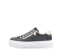 Rieker Women's Grey Blue M1953 Lightweight Platform Summer Sneakers (Grey Blue, UK Footwear Size System, Adult, Women, Numeric, Medium, 6.5)