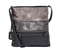 Rieker Women's H1301 Shoulder Bag, Smoke/antique silver/black, Normal