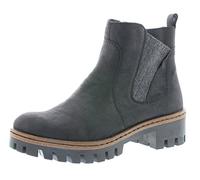 Rieker Women's Herbst/Winter Chelsea Boots, Black (Schwarz/Anthrazit 01), 3.5 UK