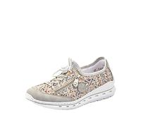 Rieker Women's L22q2 Sneaker, Grey, 3.5 UK
