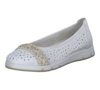Rieker Women's L3062 Ballerina, White, 4 UK