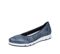 Rieker Women's L3065 Ballerina Shoes, Blue 14, 40 EU